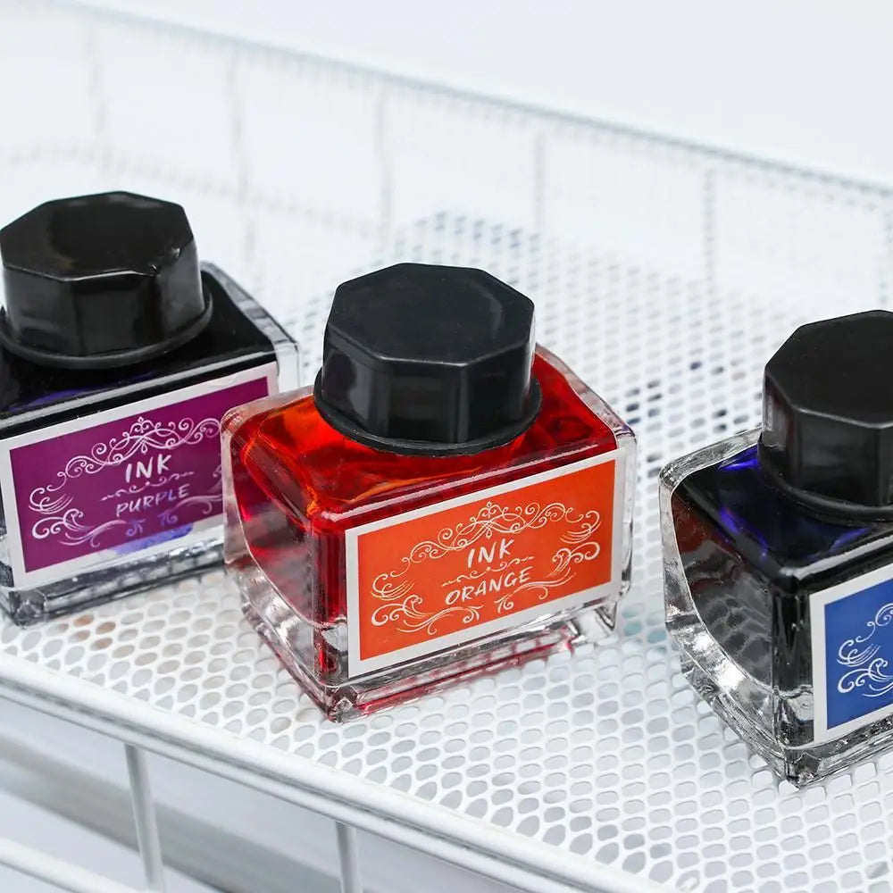 Muilt Color Signature Pen Ink Fountain Dip Pen Painting Writing Colored Ink Handmade Stationery High Quality School Supplies
