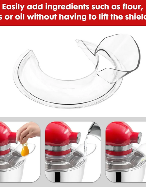 Load image into Gallery viewer, For KitchenAid 4.5-5 Quart Tilt-Head Stand Mixers, Secure Pouring Shield &amp; Mixers Bowl Covers Mixer Splatter Guard Lids

