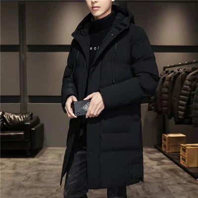 DIMUSI Winter Men's Long Jacket Casual Men Outwear Thermal Parkas Coats Man Cotton Thick Warm Windbreaker Jackets Brand Clothing