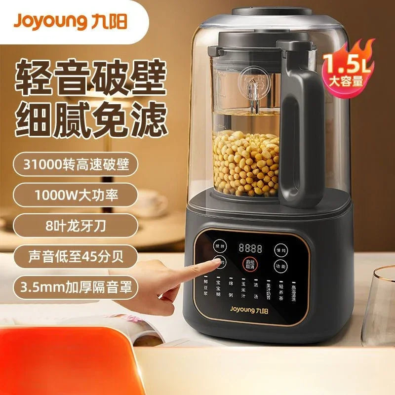 Joyoung Wall Breaker Household Fully Automatic Bass Filter-Free Heating Health Juicing Soybean Milk Machine Large Capacity