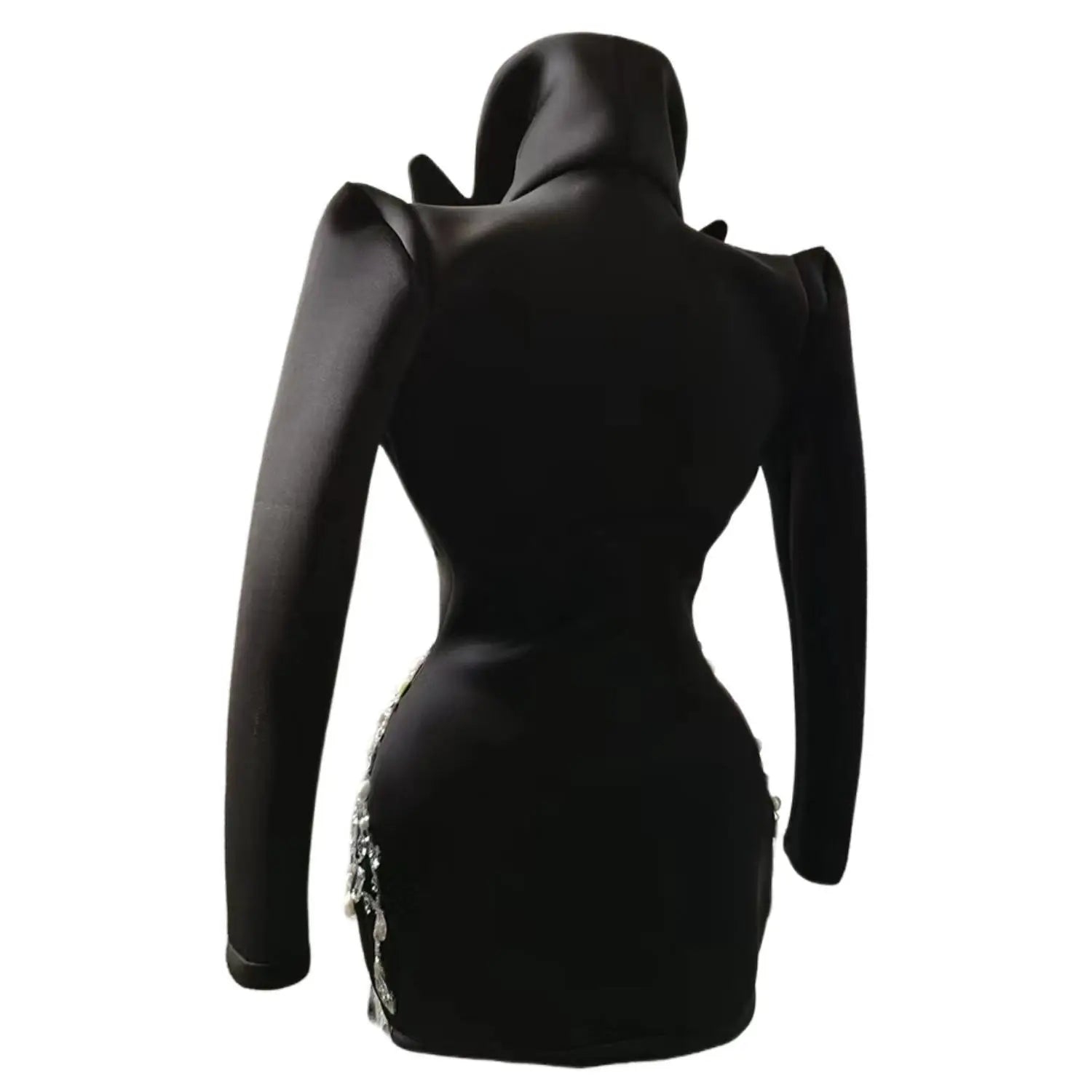 Luxury Rhinestones Mini Cocktail Dress