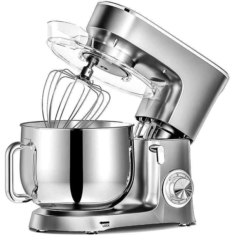 Stand Mixer Professional Kitchen Aid Food Blender Cream Whisk Cake Dough Mixers With Bowl Metal Gear Chef Machine Charm
