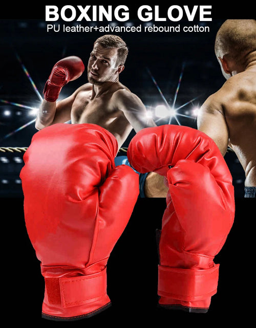 Load image into Gallery viewer, Adult Children Professional Boxing Training Glove Elastic Boxing Muay Thai Sanda Fighting Glove For Men And Women Kick PU Karate

