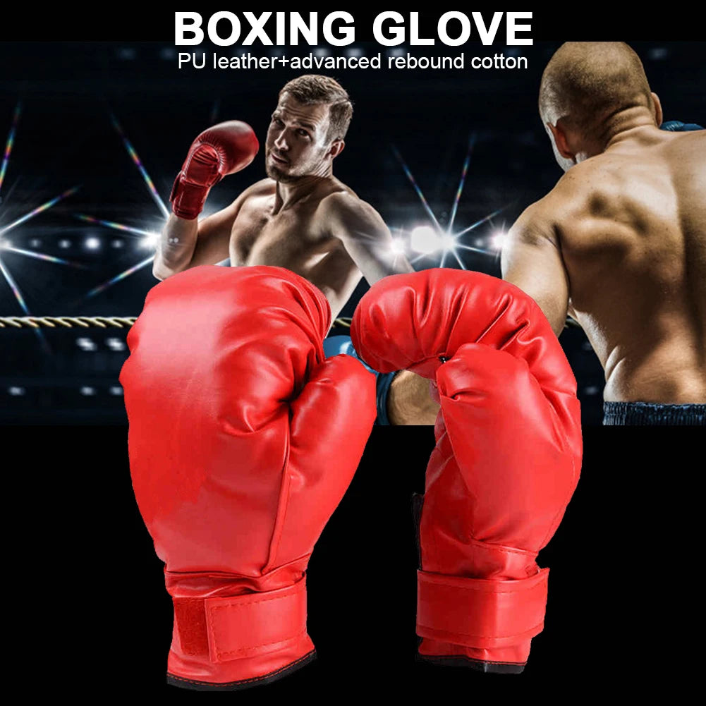 Adult Children Professional Boxing Training Glove Elastic Boxing Muay Thai Sanda Fighting Glove For Men And Women Kick PU Karate