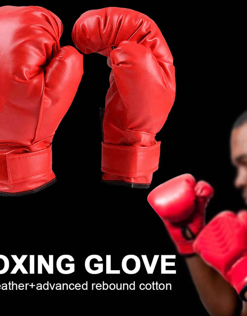 Load image into Gallery viewer, Adult Children Professional Boxing Training Glove Elastic Boxing Muay Thai Sanda Fighting Glove For Men And Women Kick PU Karate
