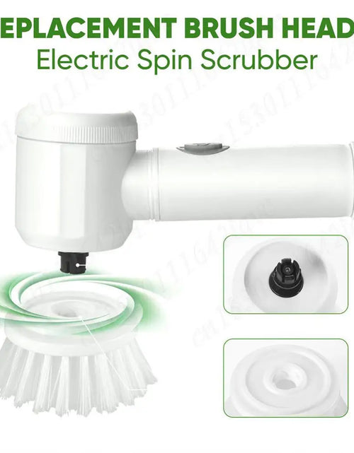 Load image into Gallery viewer, Electric Spin Scrubber Bathroom Cleaning Brush Power Scrubber with 5 Replaceable Brush Heads Electric Cleaning Brush For Kitchen
