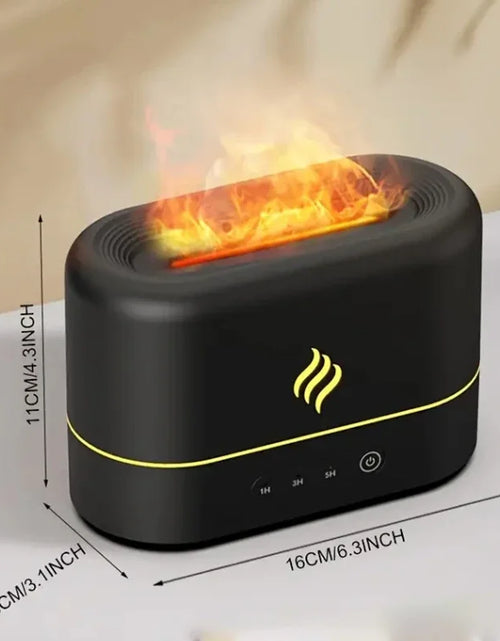 Load image into Gallery viewer, Simulated Flame Aromatherapy Humidifiers 7-Color Light Timing Mute Humidification Essential Oil Diffuser Air purifier
