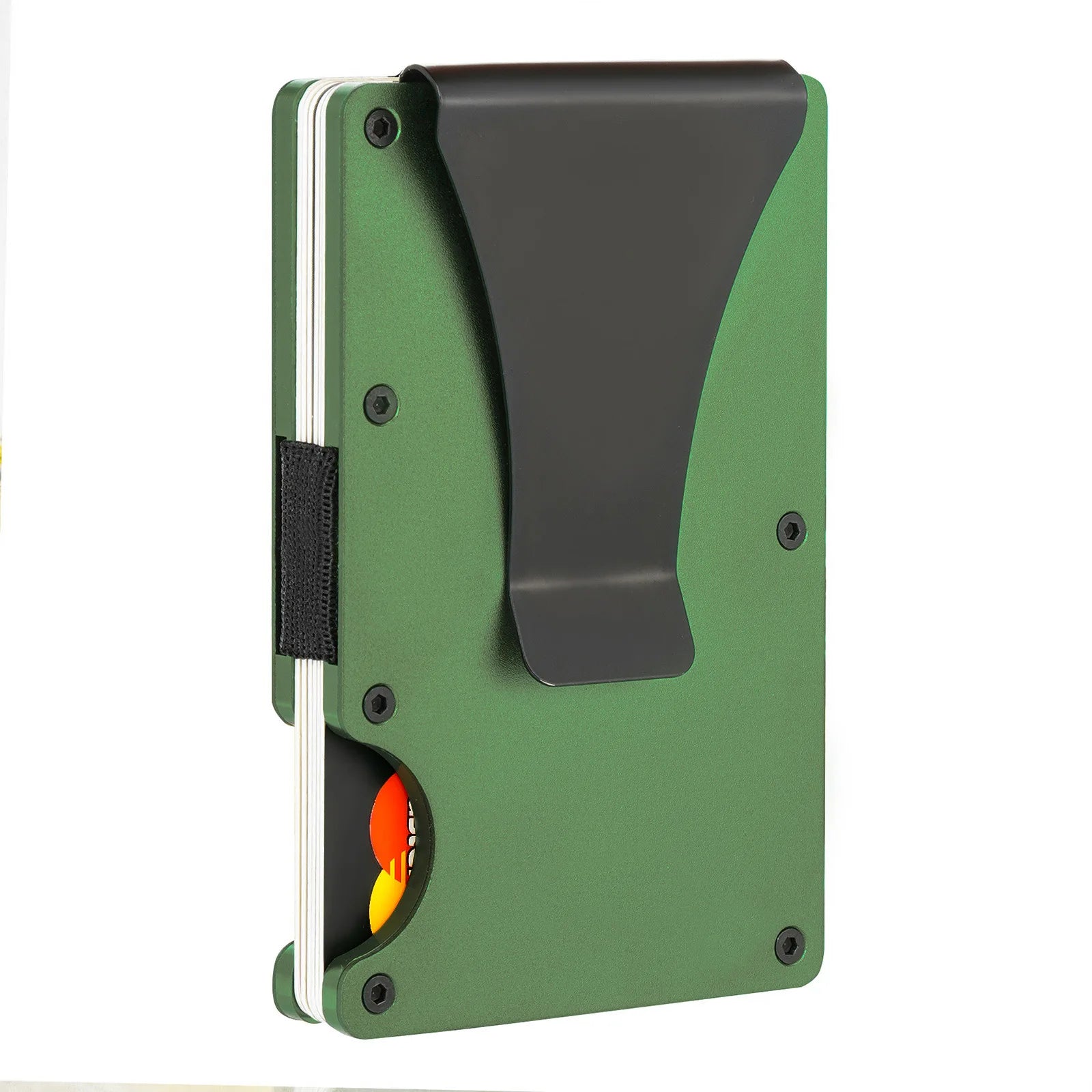 Slim Wallet Men  Front Pocket  Blocking Minimalist Wallet For Men Metal Wallet With Money Clip Mini  Holder ID Credit Card