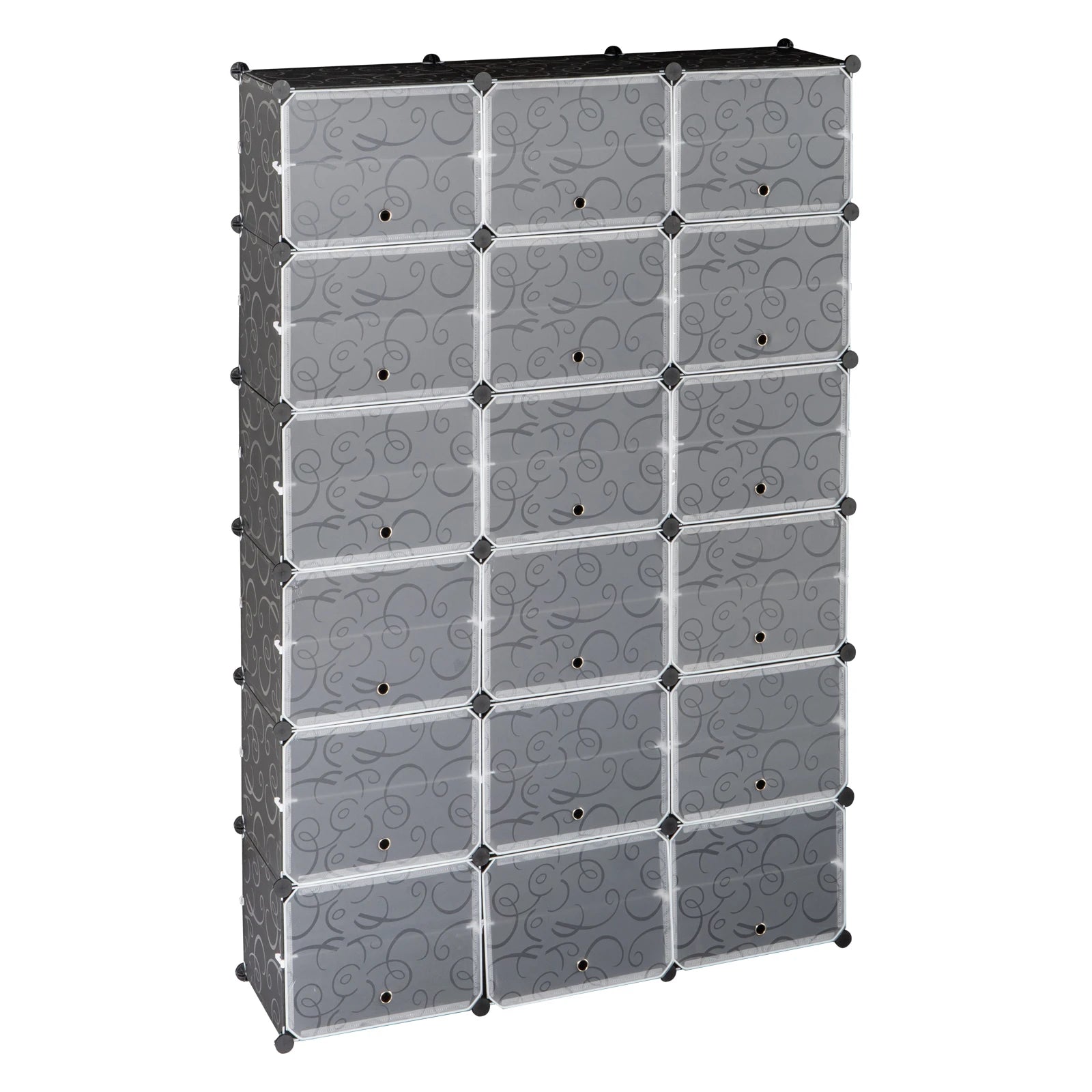 12-Tier Portable 72 Pair Shoe Rack Organizer 36 Grids Tower Shelf Storage Cabinet Stand Expandable for Heels, Boots, Slippers,