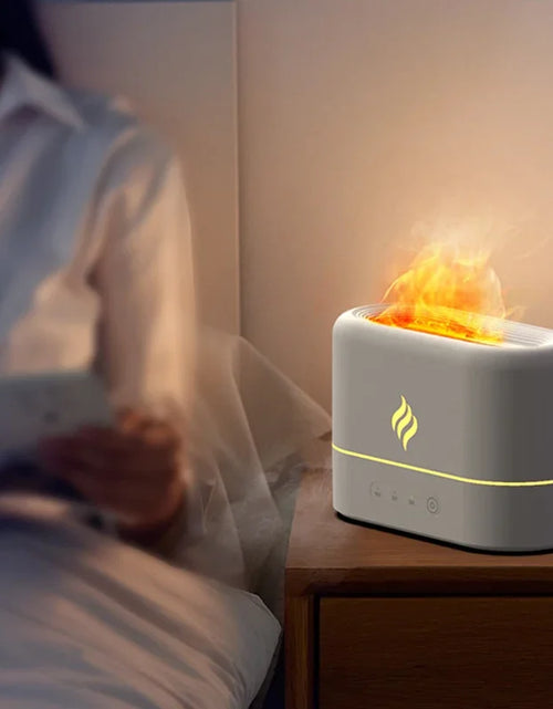 Load image into Gallery viewer, Simulated Flame Aromatherapy Humidifiers 7-Color Light Timing Mute Humidification Essential Oil Diffuser Air purifier
