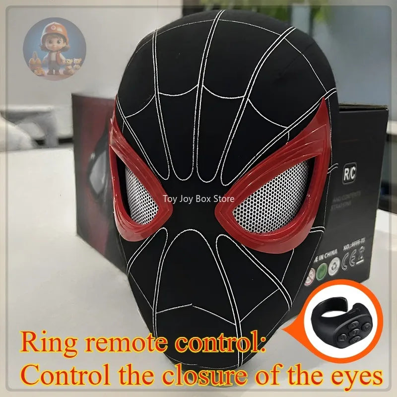 New Spider-man:no Way Home Spider Man Mask Luxury Helmet Rechargeable Remote Eyes Movable Mask Cosplay Decoration Gift Toys