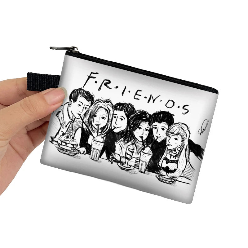 Friends Print Coin Purse CENTRAL PERK Small Wallets