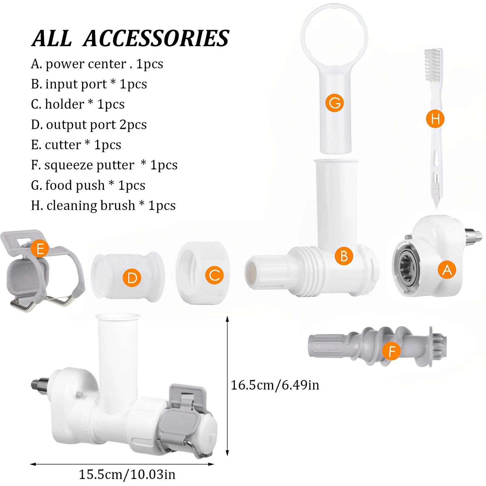 6 in 1 Gourmet Pastas Press Stand Mixer Attachment Home Noodle Tool With 6 Different Shapes Pasta Press Outlet For Kitchenaid