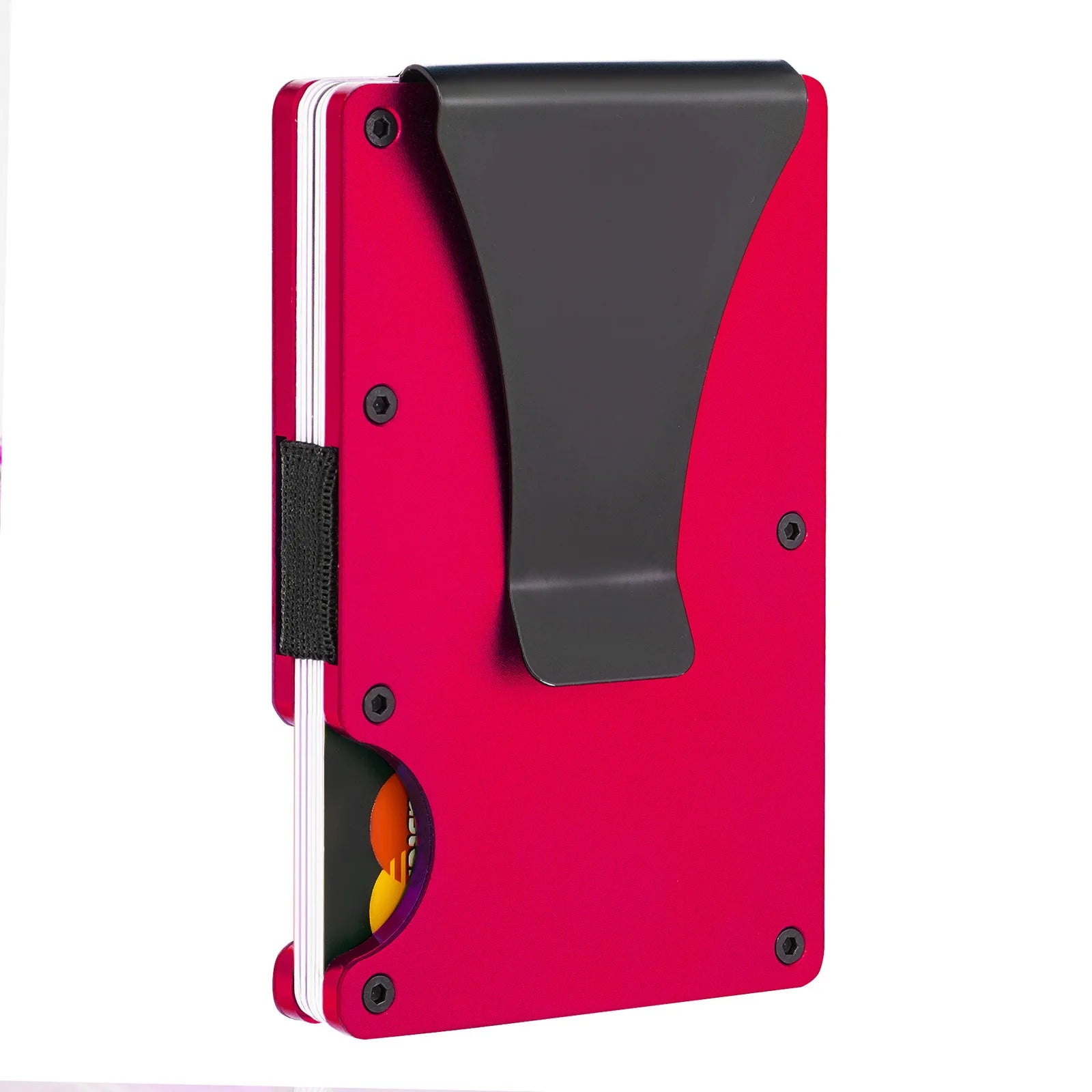 Slim Wallet Men  Front Pocket  Blocking Minimalist Wallet For Men Metal Wallet With Money Clip Mini  Holder ID Credit Card