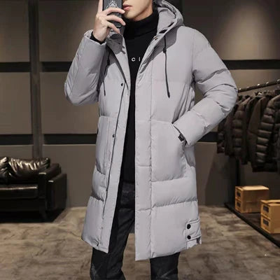 DIMUSI Winter Men's Long Jacket Casual Men Outwear Thermal Parkas Coats Man Cotton Thick Warm Windbreaker Jackets Brand Clothing