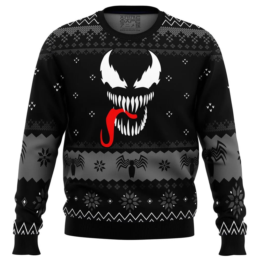 Christmas Men's Hoodie Captain America Boy Pullover 3D Printing Oversized Top Venom Men's Pullover Deadpool Marvel Mens Clothing