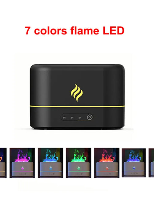 Load image into Gallery viewer, Simulated Flame Aromatherapy Humidifiers 7-Color Light Timing Mute Humidification Essential Oil Diffuser Air purifier
