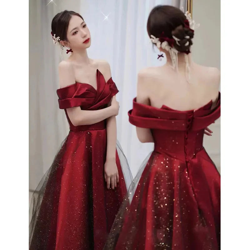 Vestido de satén para mujer