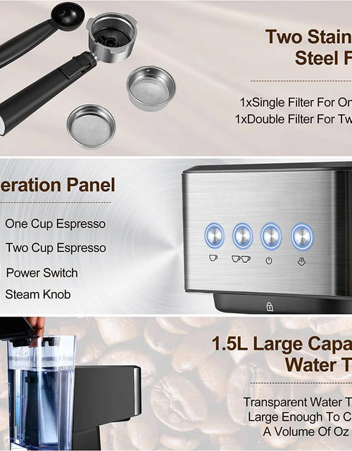 Load image into Gallery viewer, Italian Semi-automatic Concentrated Extraction Milk Foam Household Office Small Coffee Machine
