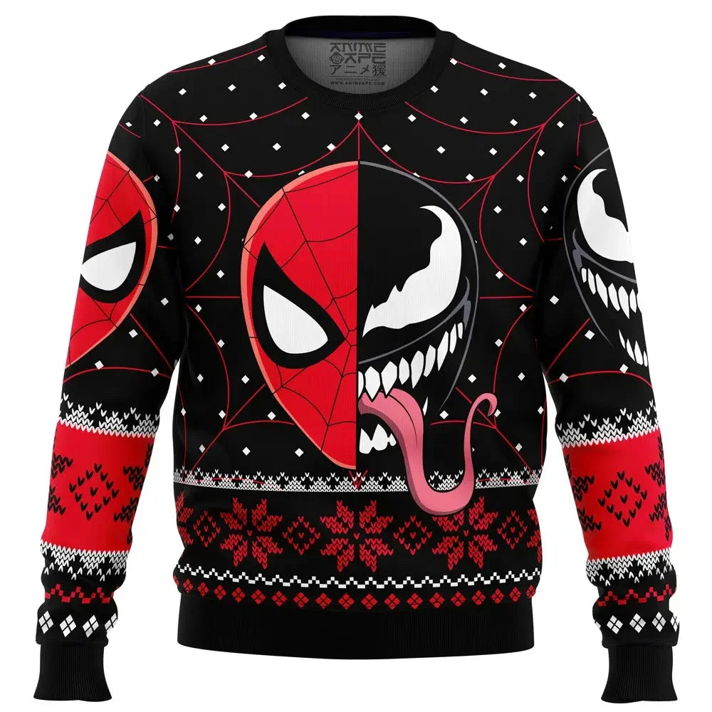 Christmas Men's Hoodie Captain America Boy Pullover 3D Printing Oversized Top Venom Men's Pullover Deadpool Marvel Mens Clothing