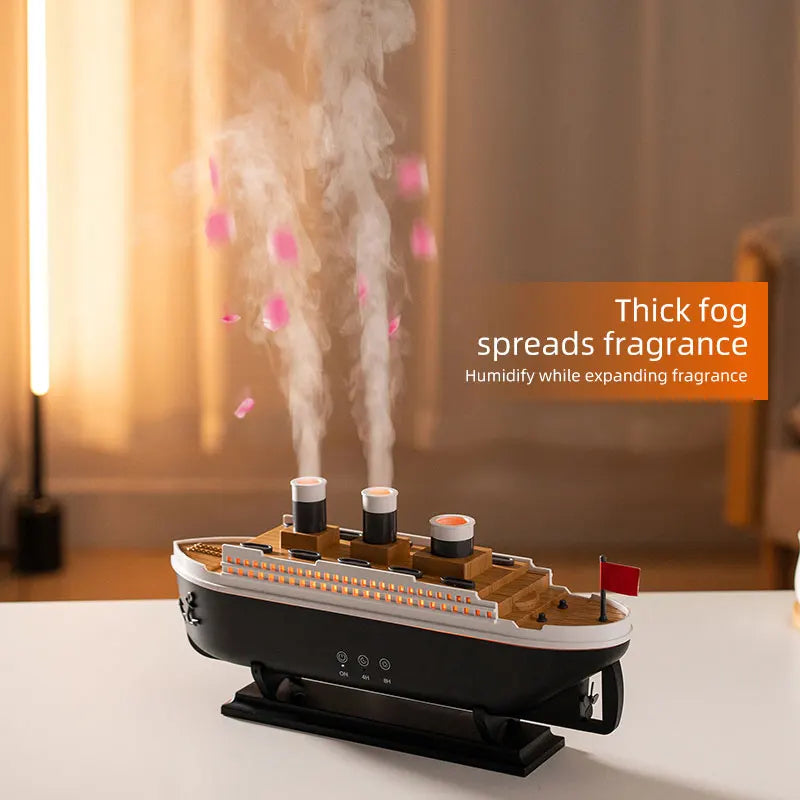New Raindrop Green Landscape Humidifier, Air Humidifier Diffuser with Essential Oil Aromatherapy Function, Suitable for Home Use