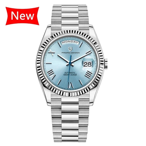 Load image into Gallery viewer, Pagani Design New Week Calendar Type watch for men Sapphire mirror 10ATM Automatic Watch ST16 Business Men’s All Steel Watches
