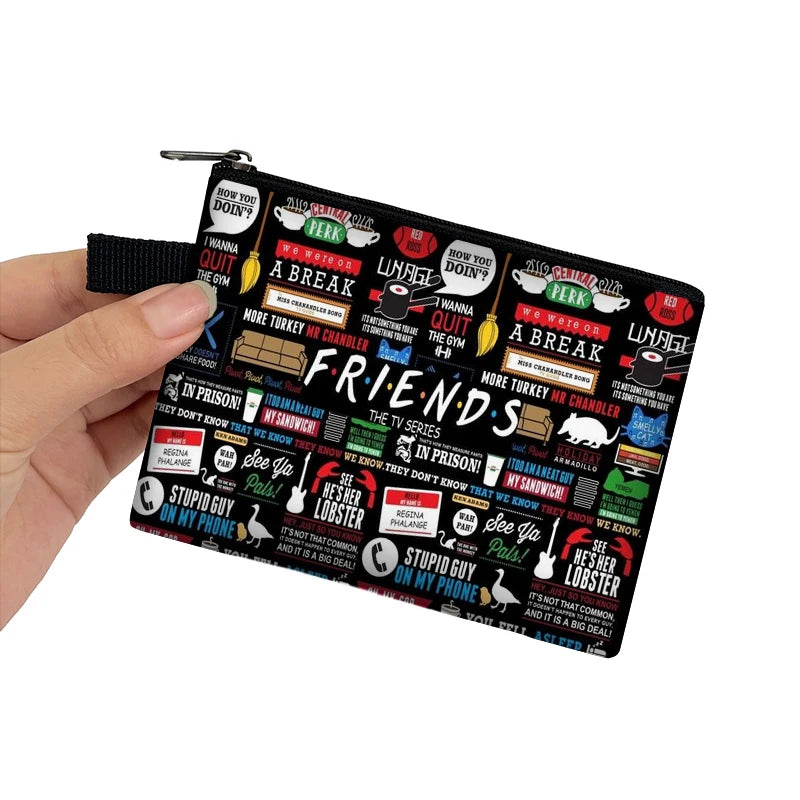 Friends Print Coin Purse CENTRAL PERK Small Wallets