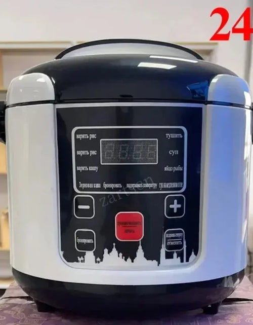 Load image into Gallery viewer, 12V 24V Portable Electric Rice Cooker 2L Timing Reservation Food Heating Cooking Steamer Soup Stew Pot Steamer Cooker
