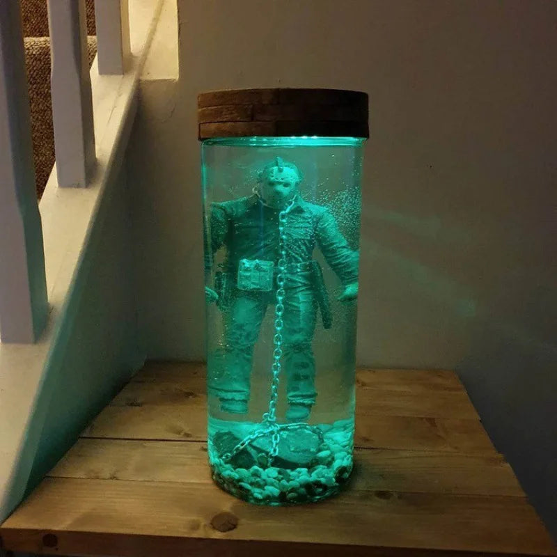 Jason Is Alive Resin Lamp Horror Movie Character Night Light