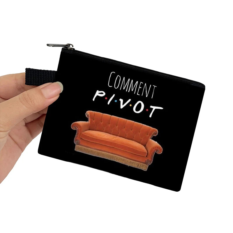 Friends Print Coin Purse CENTRAL PERK Small Wallets