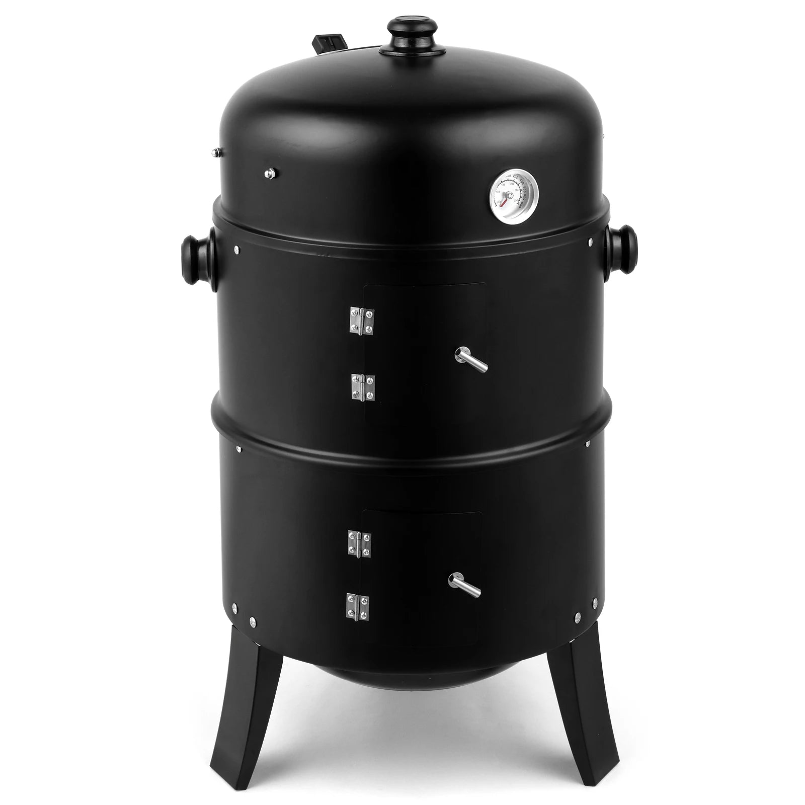 80*41*48cm Eisen Spray Smoker Carbon Grill Schwarz