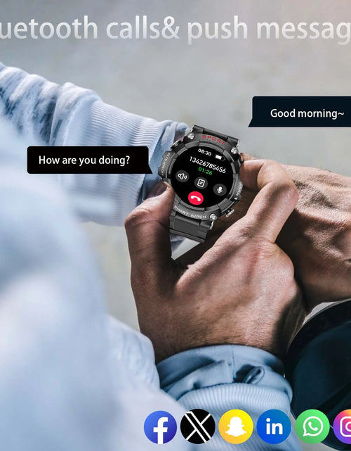Bild in Galerie-Viewer laden, EIGIIS Smart Watch AMOLED-Display mit In-Ear-Bluetooth-Headset, Überwachung der Herzfrequenz, des Blutdrucks und der Sauerstoffsättigung, HD-Audio
