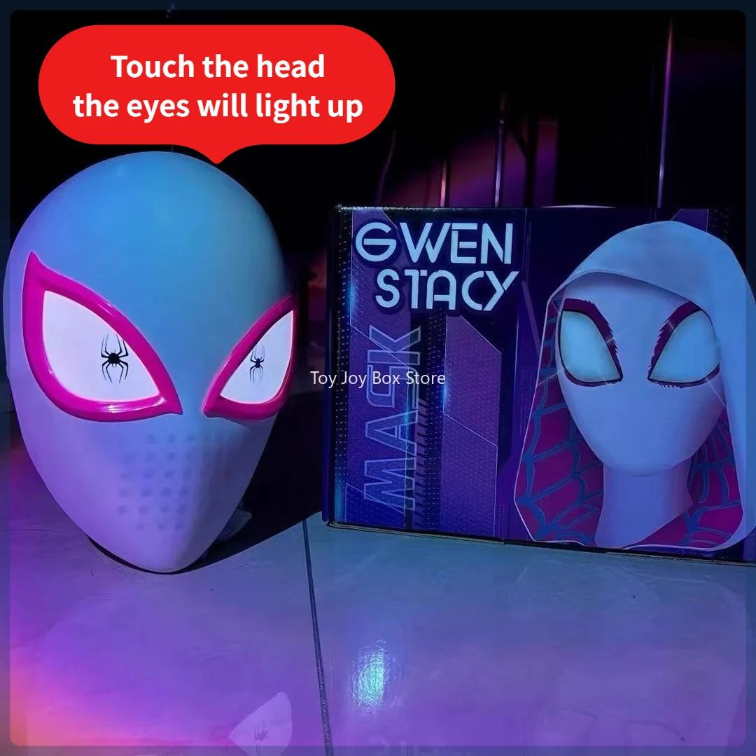 Spiderman Mask Eyes Movable Remote Control Peter Parker Spiderman toys children Halloween Cosplay Costume Mask Christmas Gifts