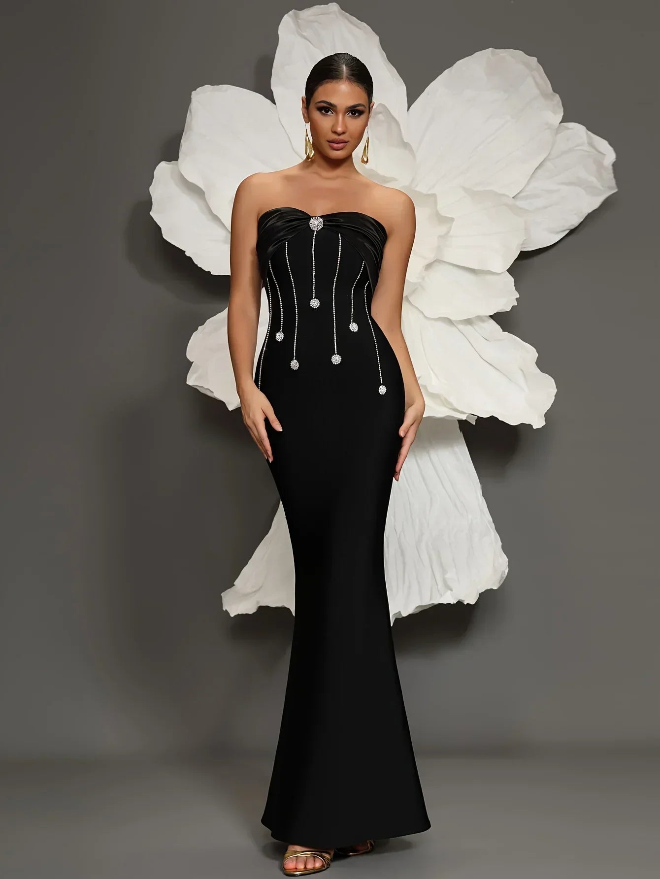 Vestidos de noche largos, elegantes y lujosos para mujer