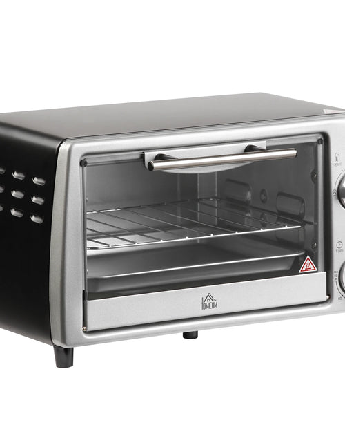 Load image into Gallery viewer, HOMCOM electric oven table top 10 L 750W temperature 230 ℃ 36,5x26x22 cm silver
