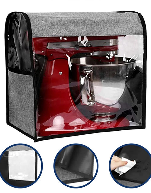 Load image into Gallery viewer, Dust Stand Mixer Cover for Kitchenaid Storage Pocket Oxford Stain Resistant Cover Kitchen Aid Blender Dust Cap Accessories
