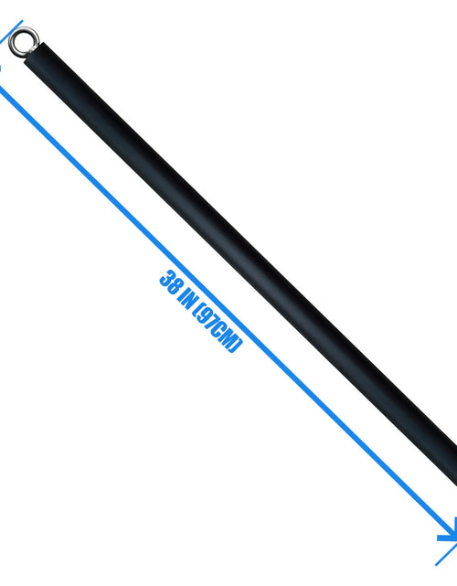 Load image into Gallery viewer, Non-Detachable LAT Pull Down Bar Cable Pulldown Attachments for Gym Straight Bar Resistance Band Bar for Weightlifting Workout

