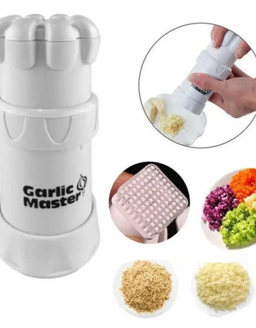 Load image into Gallery viewer, Multifunctional Garlic Master Kitchen Gadget Tool Garlic Chopper Wheel Garlic Mincer Roller Kitchen Aid Garlic Hand Crusher
