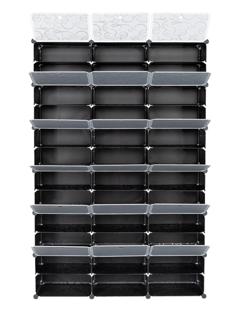 Load image into Gallery viewer, 12-Tier Portable 72 Pair Shoe Rack Organizer 36 Grids Tower Shelf Storage Cabinet Stand Expandable for Heels, Boots, Slippers,
