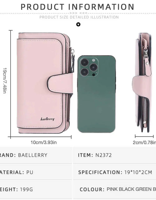 Load image into Gallery viewer, Large Capacity Women Long Leather Wallet
