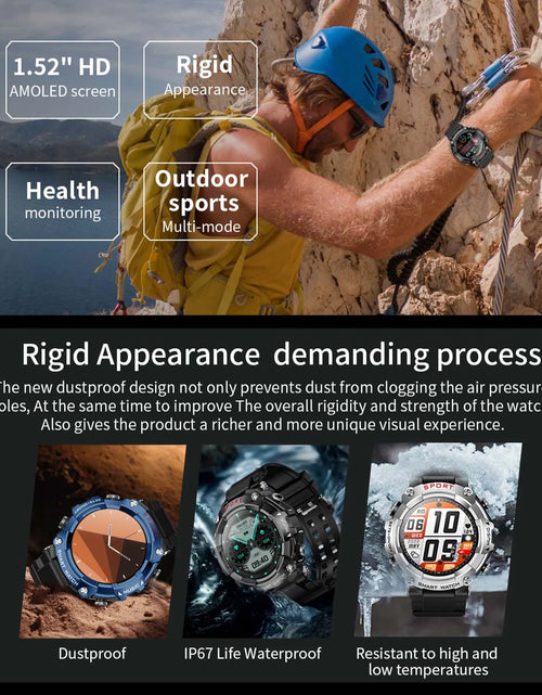 Bild in Galerie-Viewer laden, EIGIIS Smart Watch AMOLED-Display mit In-Ear-Bluetooth-Headset, Überwachung der Herzfrequenz, des Blutdrucks und der Sauerstoffsättigung, HD-Audio
