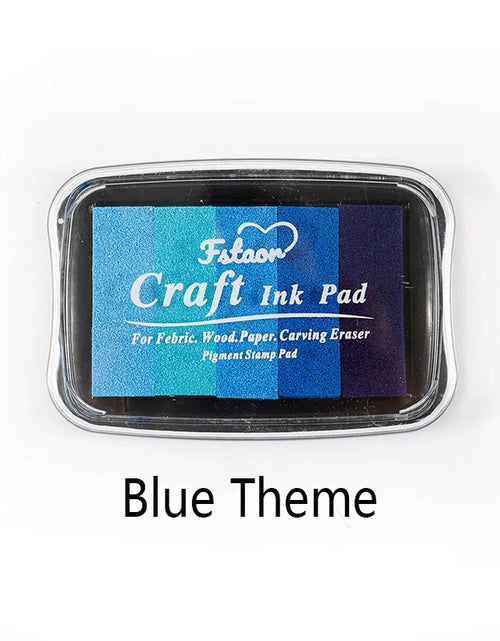 Load image into Gallery viewer, 5-Color Gradient Color Ins Seal Stamp Pad DIY Wedding Finger Painting Garbage Diary Album Creation Ink Pad Big Box
