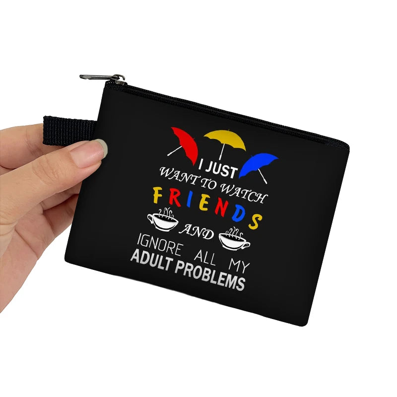 Friends Print Coin Purse CENTRAL PERK Small Wallets