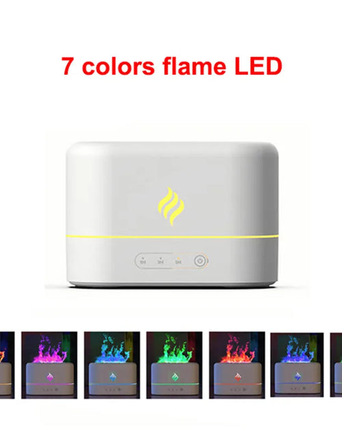 Load image into Gallery viewer, Simulated Flame Aromatherapy Humidifiers 7-Color Light Timing Mute Humidification Essential Oil Diffuser Air purifier
