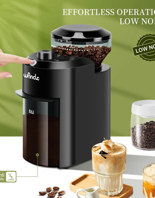 Load image into Gallery viewer, Wancle Automatic Burr Mill Coffee Grinder with 28 Grind Settings Electric Coffee Bean Grinding for Espresso Frech Press 2-12 Cup
