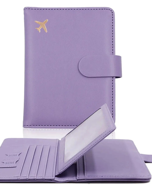 Load image into Gallery viewer, Passport Leather Travel Passport Holder
