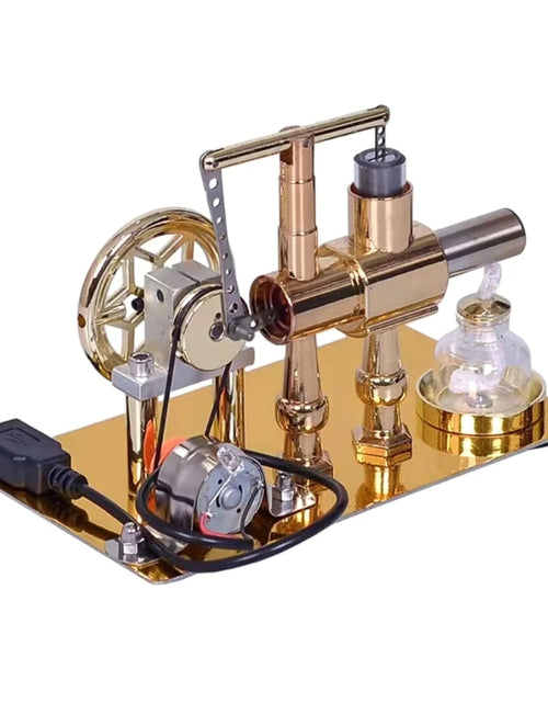Load image into Gallery viewer, Hot Air Stirling Engine Motor Model Metal Stirling Engine Teaching Aids for Kid 96BA
