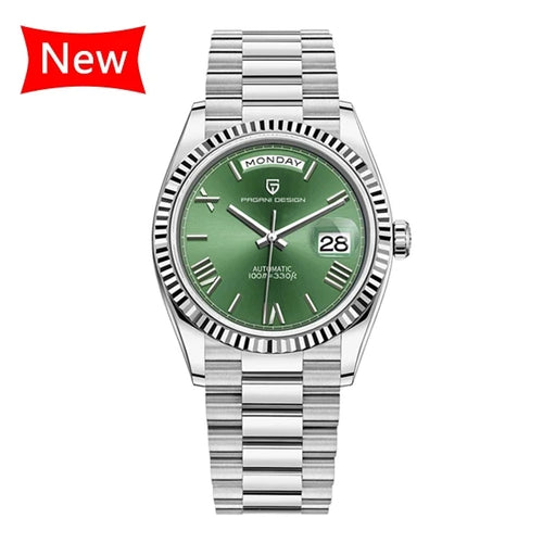Load image into Gallery viewer, Pagani Design New Week Calendar Type watch for men Sapphire mirror 10ATM Automatic Watch ST16 Business Men’s All Steel Watches

