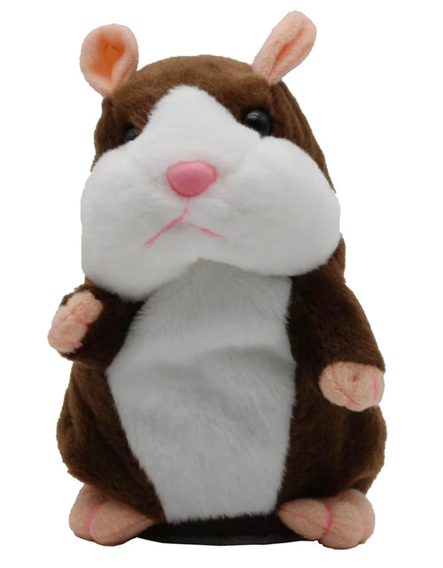 Load image into Gallery viewer, 15cm Cute Walking Talking Hamster Plush Animal Doll Funny Sound Record Repeat Voice Changing Educational Toy Pets
