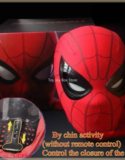 Load image into Gallery viewer, New Spider-man:no Way Home Spider Man Mask Luxury Helmet Rechargeable Remote Eyes Movable Mask Cosplay Decoration Gift Toys

